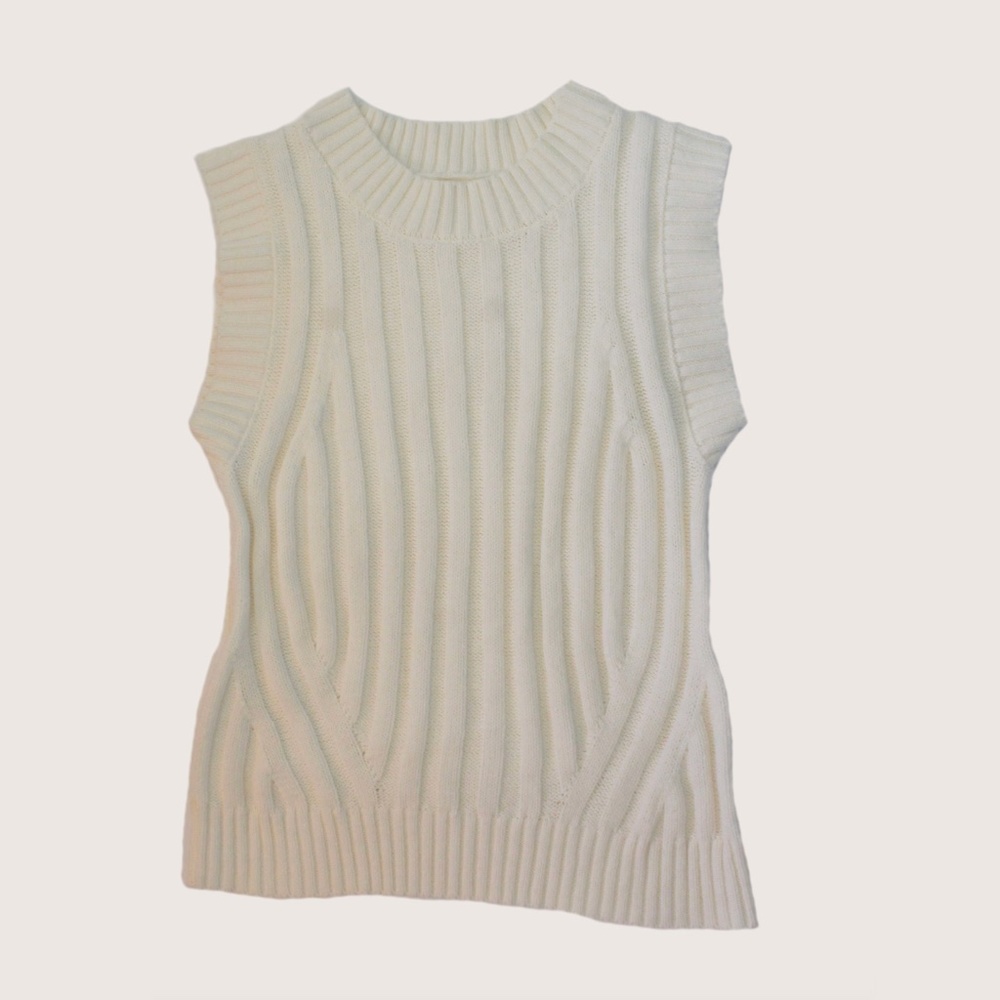 NWOT Cream Sweater Vest